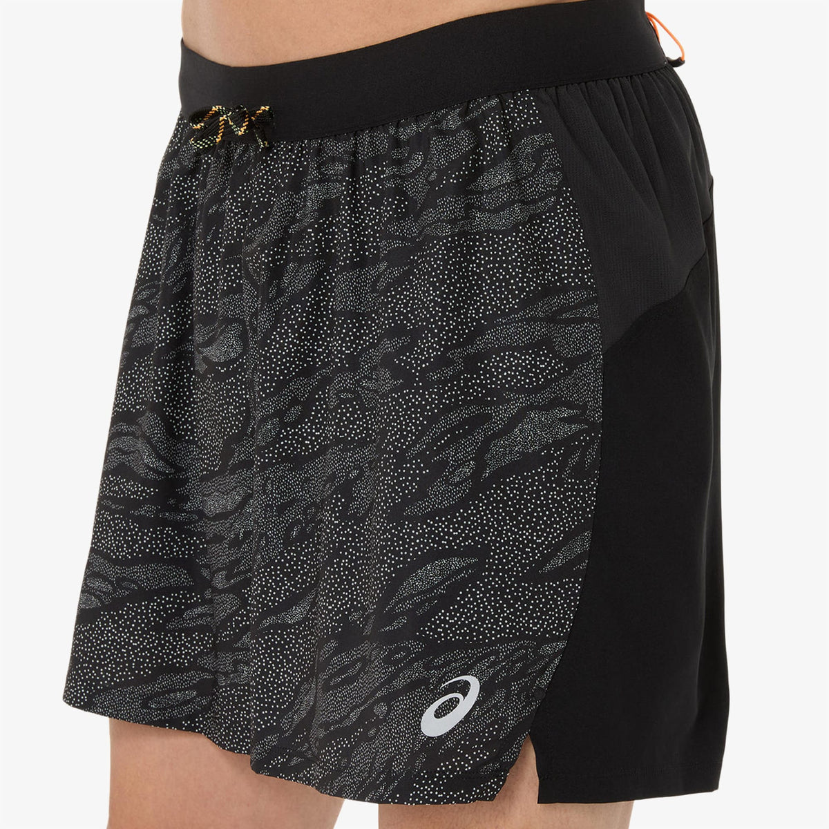 Asics Fujitrail All Over Print 5in Erkek Siyah Şort