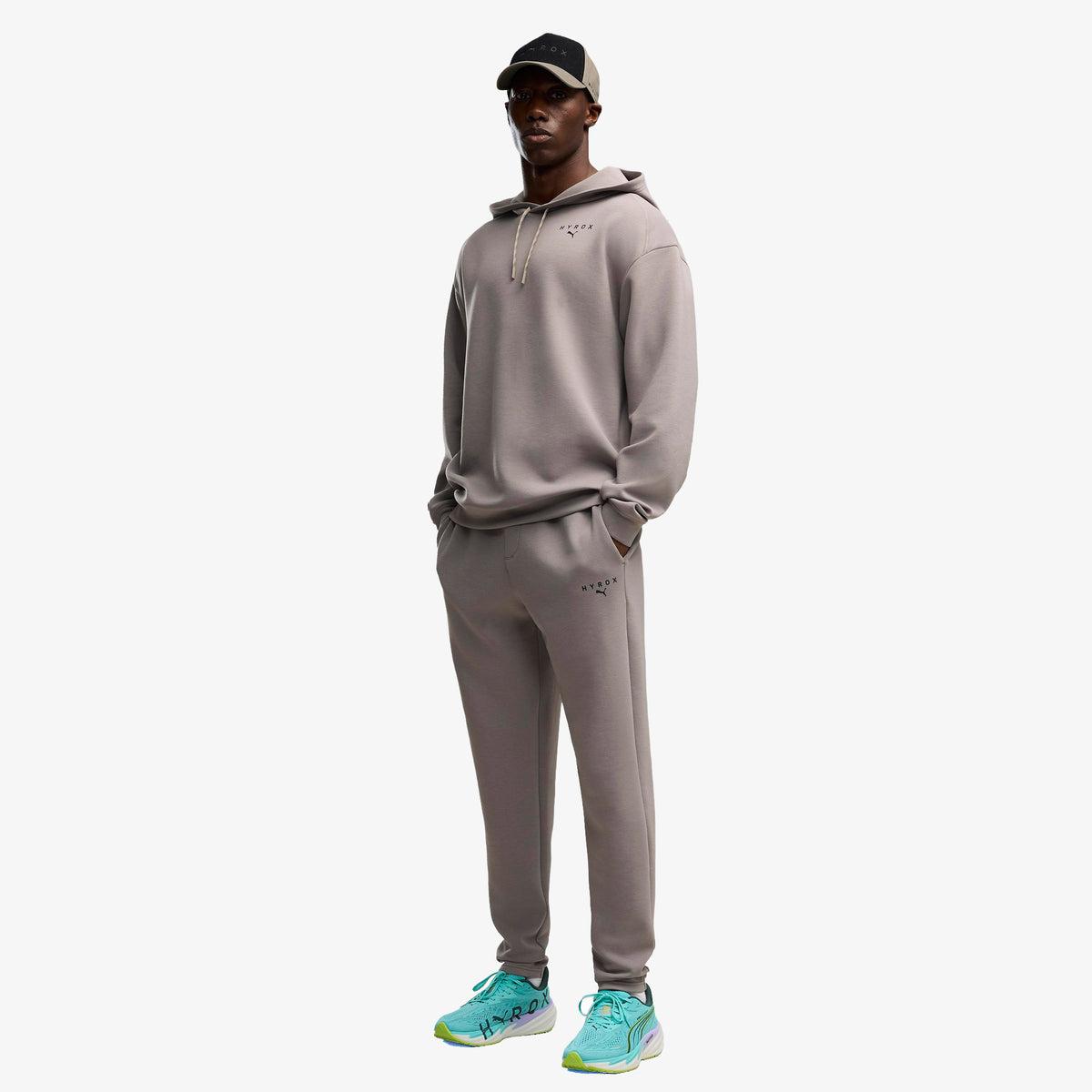 Puma X Hyrox Cloudspun Erkek Bej Sweatshirt