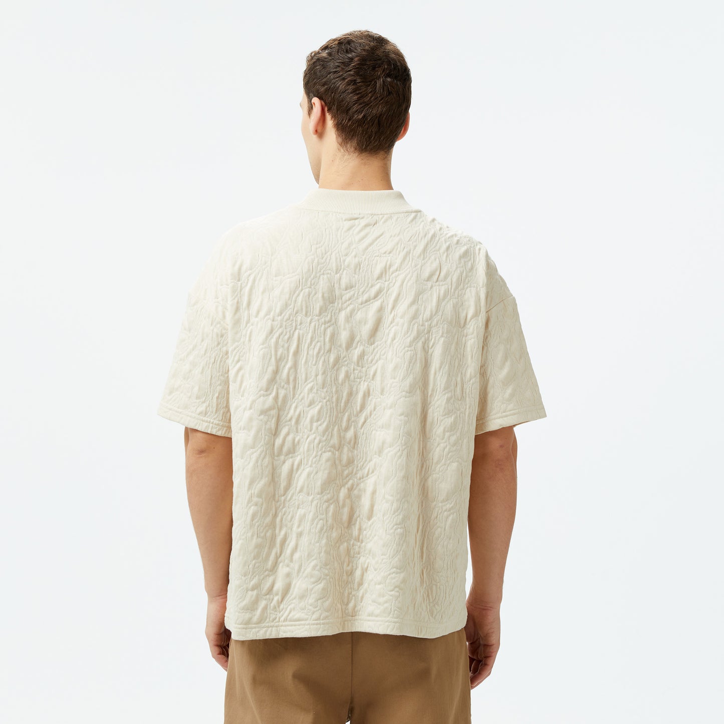 United4 Classic Erkek Krem T-shirt