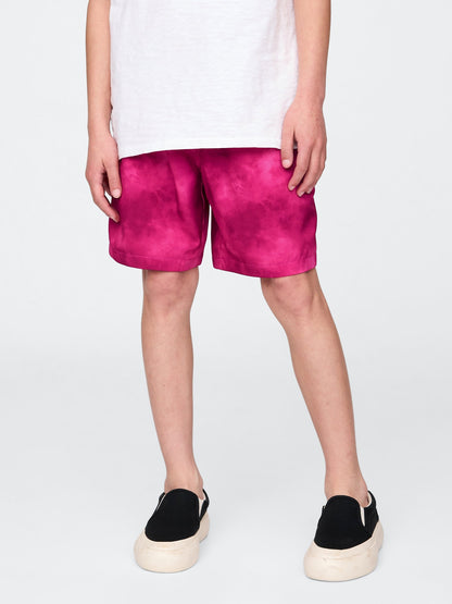 Koyu Pembe Quick-dry Astarlı Şort