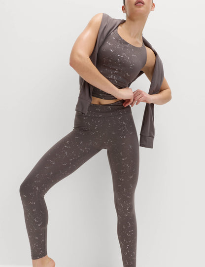 Yüksek Bel Desenli Legging Tayt