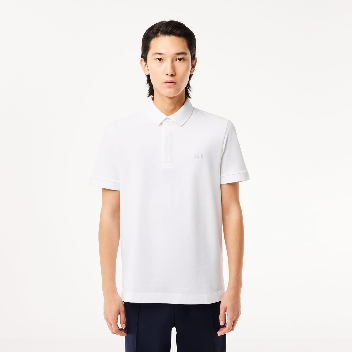 Lacoste Paris erkek Regular Fit Beyaz Polo