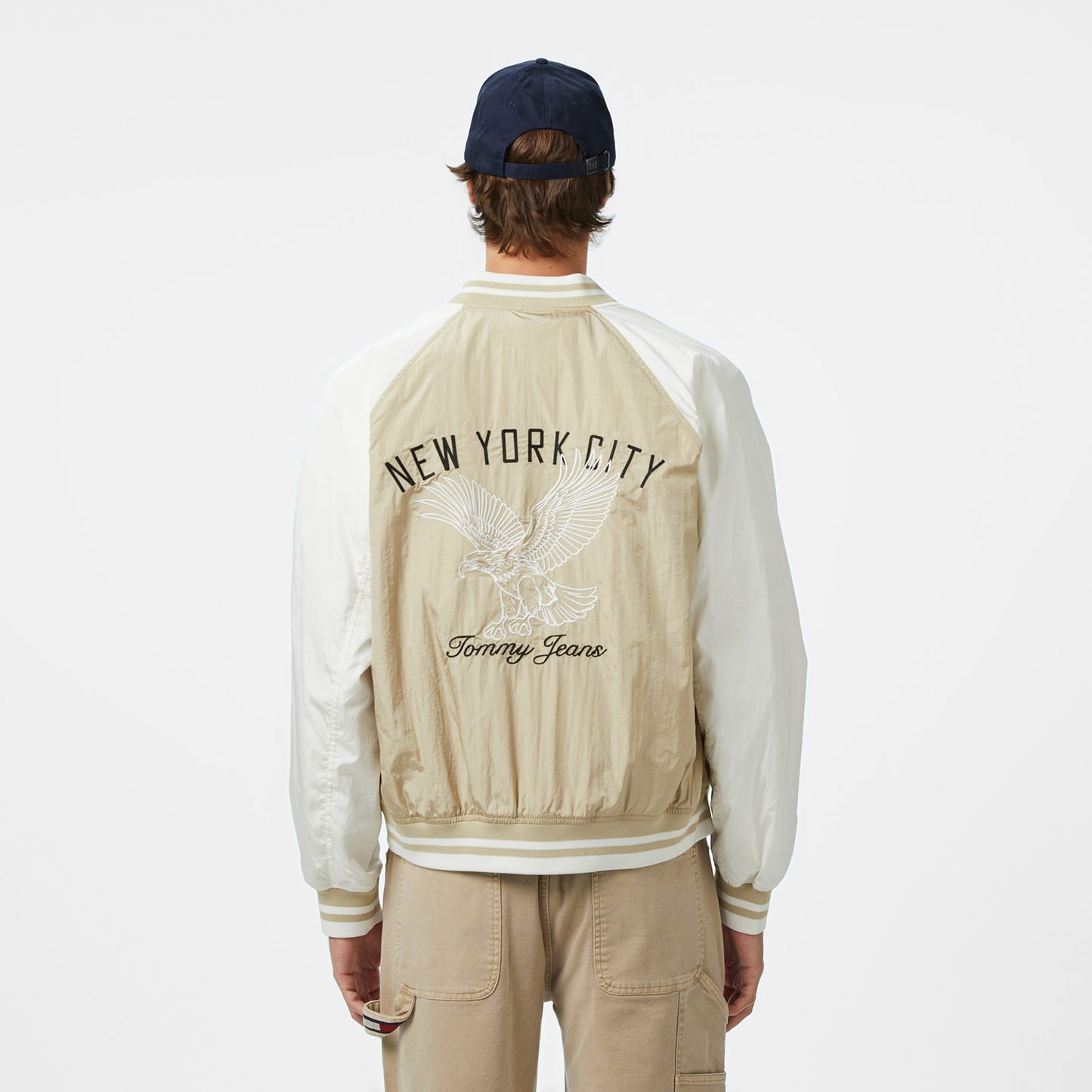 Tommy Hilfiger Jeans Graphic Su Itici Erkek Bej Ceket