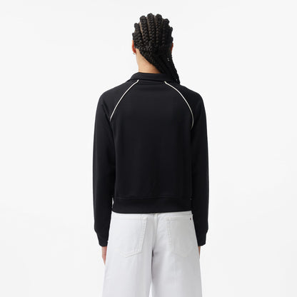 Tommy Hilfiger Jeans Badge Interlock Knit Track Kadın Siyah Ceket