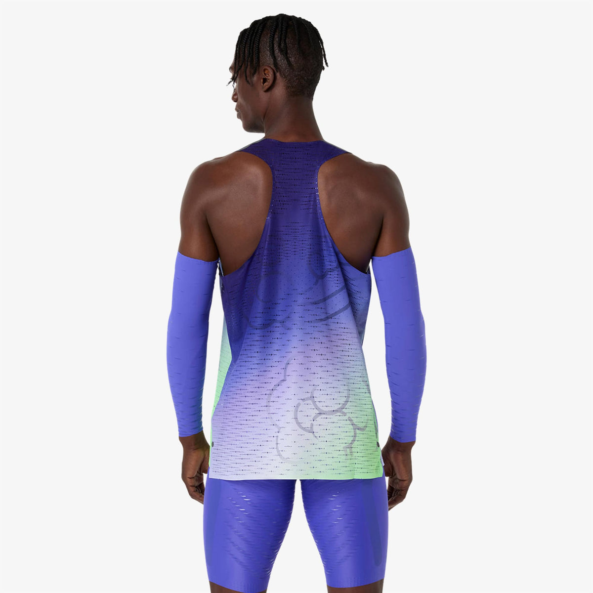 Asics Metaspeed Singlet Erkek Mor Koşu T-shirt