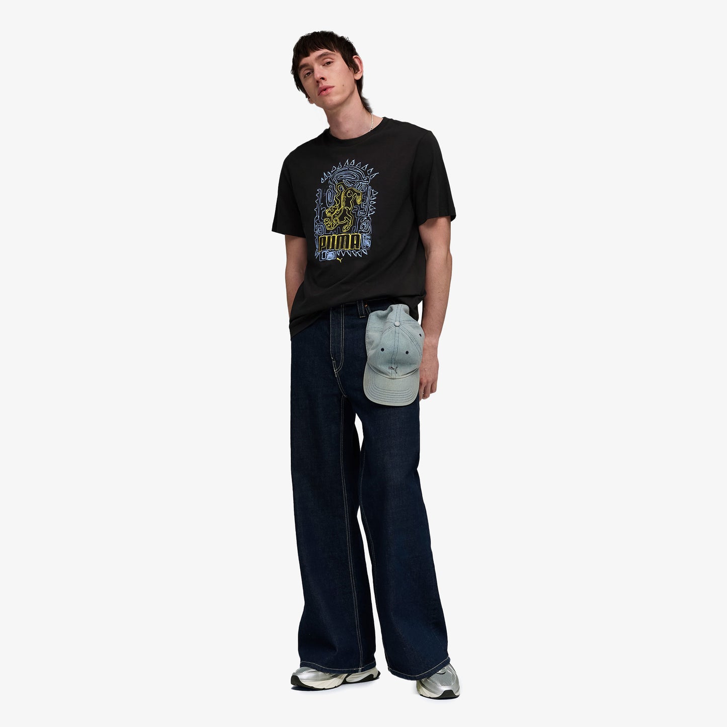 Puma Graphic Erkek Siyah T-shirt