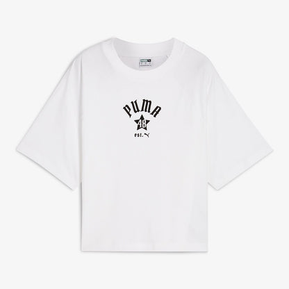 Puma Classıcs Relaxed Kadın Beyaz T-shirt