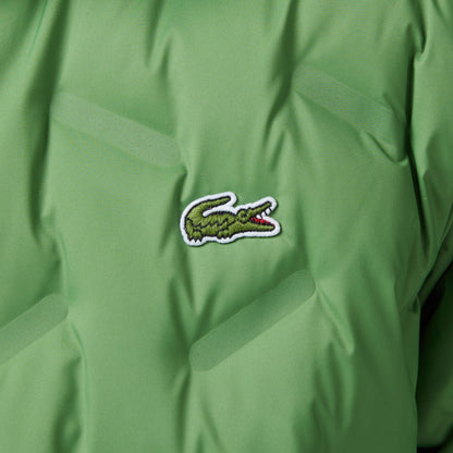 Lacoste Erkek Regular Fit Dik Yaka Kapitone Yeşil Mont