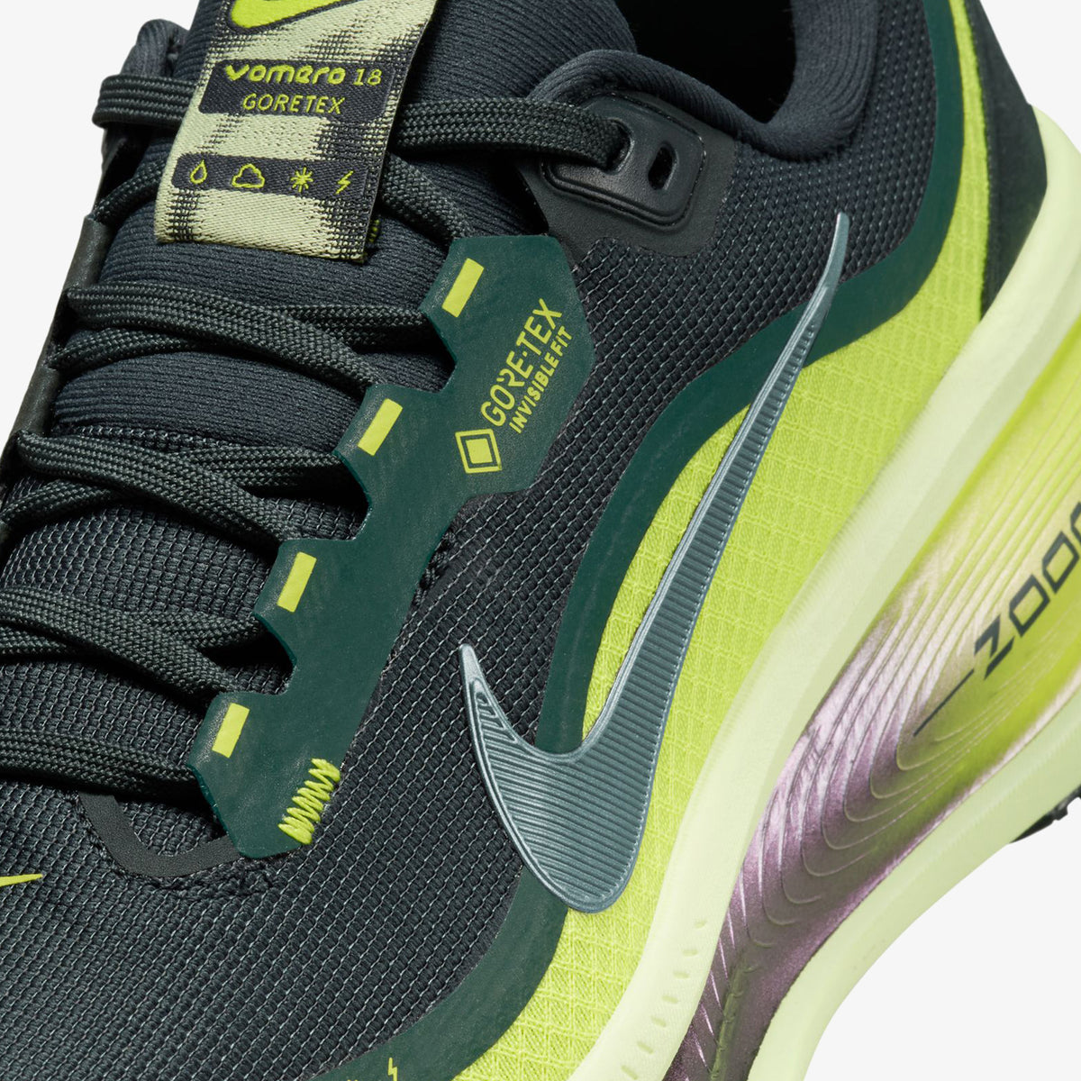 Nike Vomero 18 Gore-tex Kadın Yeşil Koşu Ayakkabısı
