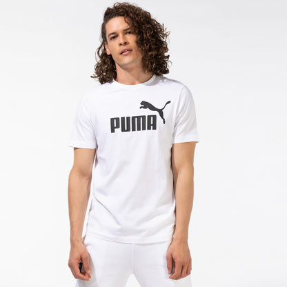 Puma Ess Logo Erkek Beyaz T-shirt