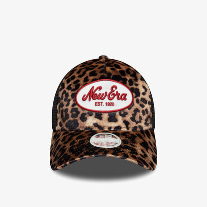 New Era Leopard Mc Af Trucker Kadın Bej Şapka