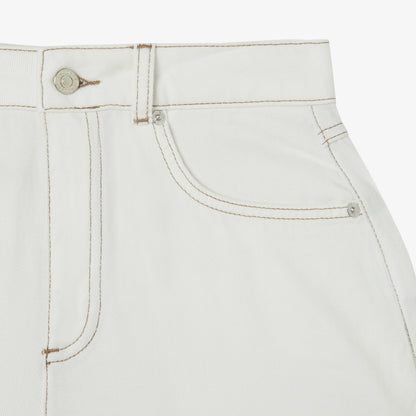 Lacoste Slim Fit Kadın Krem Şort