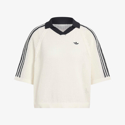 Adidas Crochet Kadın Beyaz Polo