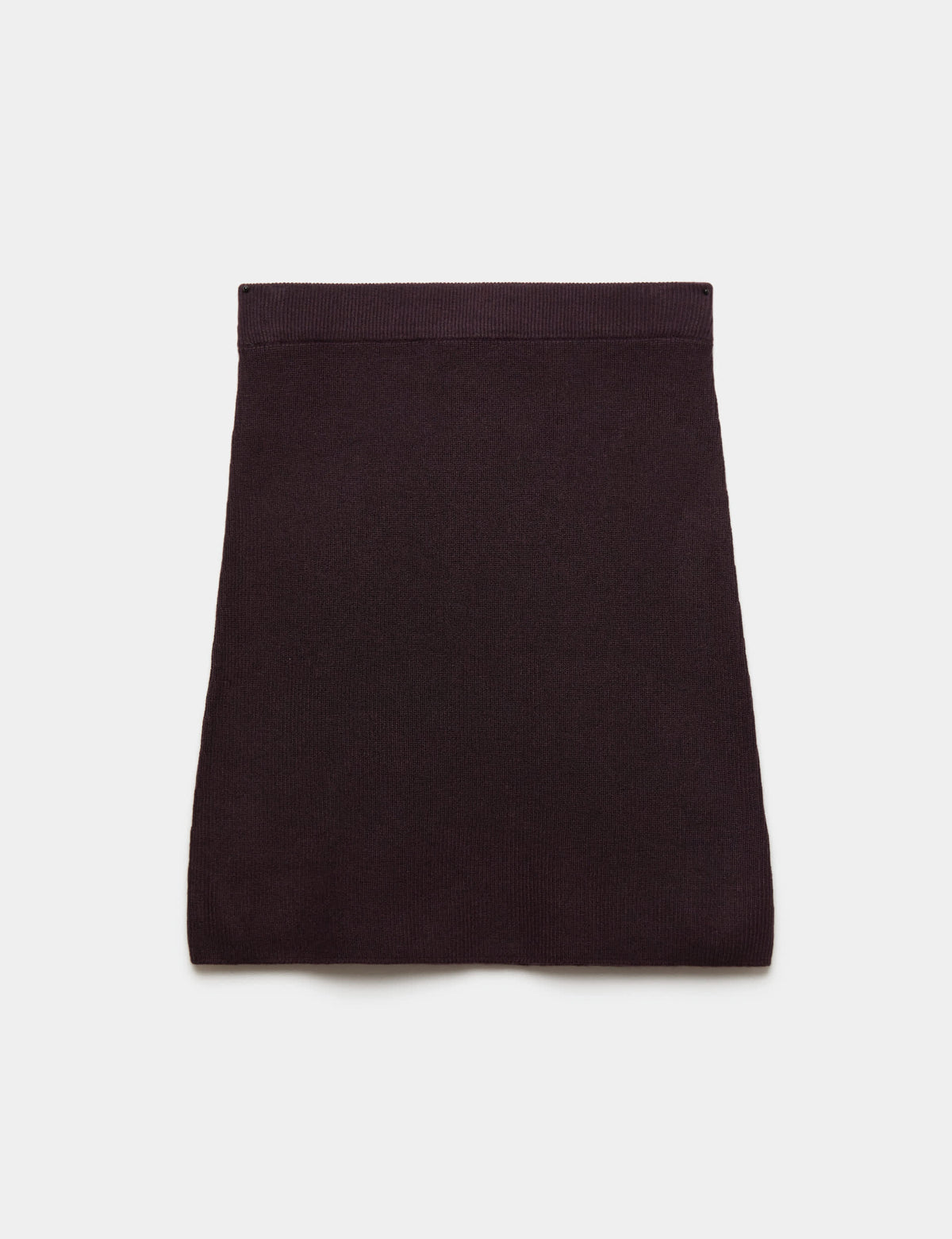 Yüksek Belli Triko Mini Etek