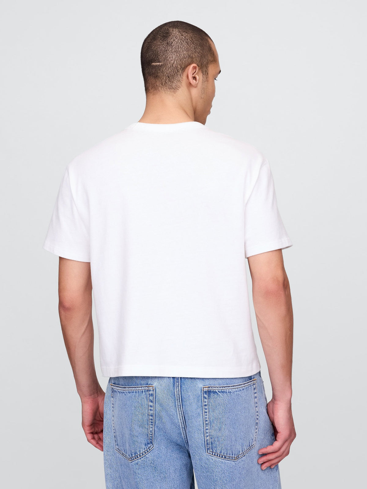 Beyaz Heavyweight Crop T-shirt