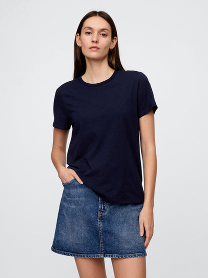 Gri Favorite Bisiklet Yaka T-shirt