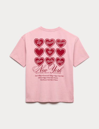 Kalp Detaylı T-shirt