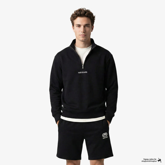 Ecko Myndus Erkek Siyah Sweatshirt