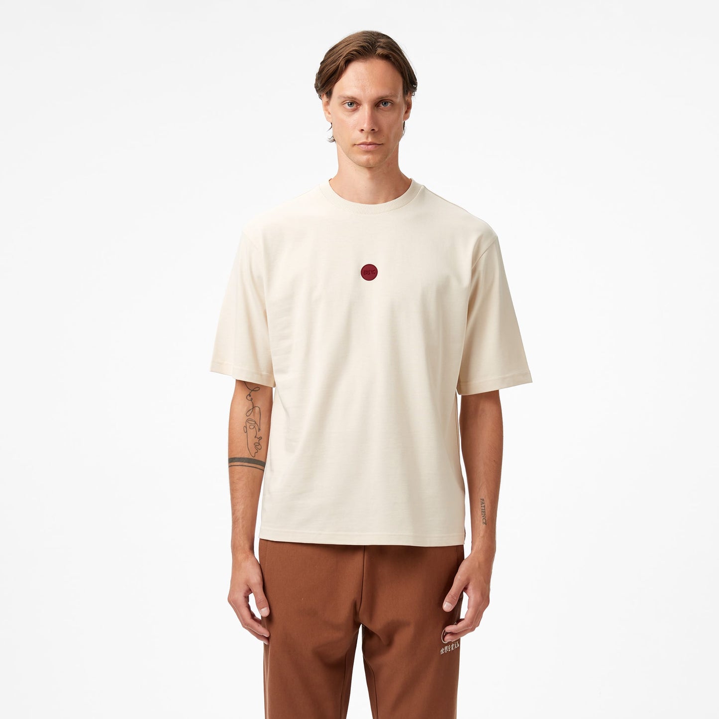 United4 Classic Erkek Krem T-shirt