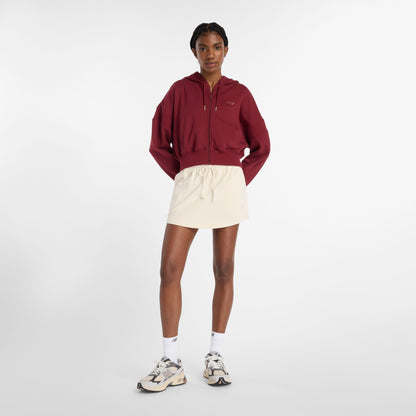 New Balance French Terry Kadın Bordo Sweatshirt