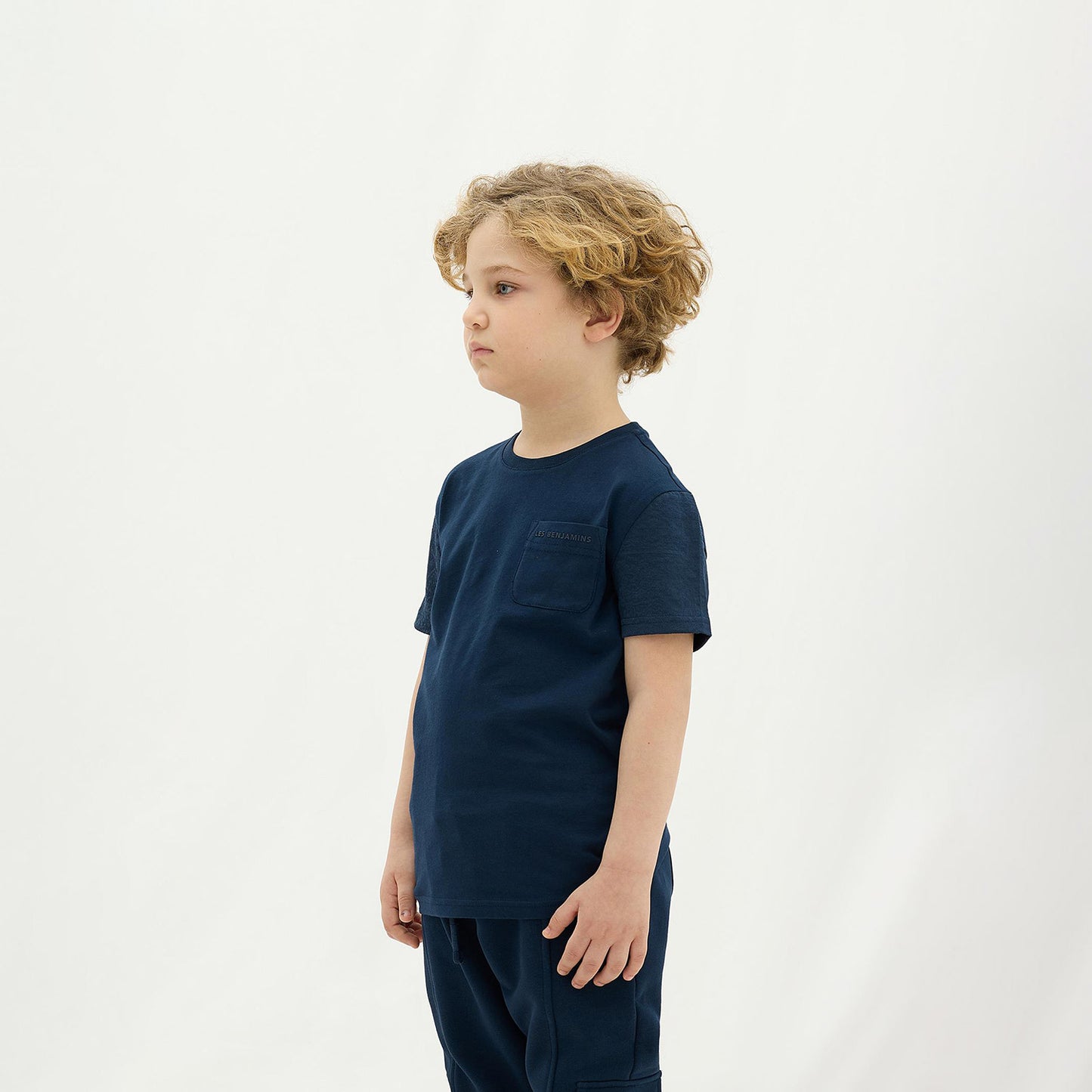 Les Benjamins 402 Çocuk Lacivert T-shirt