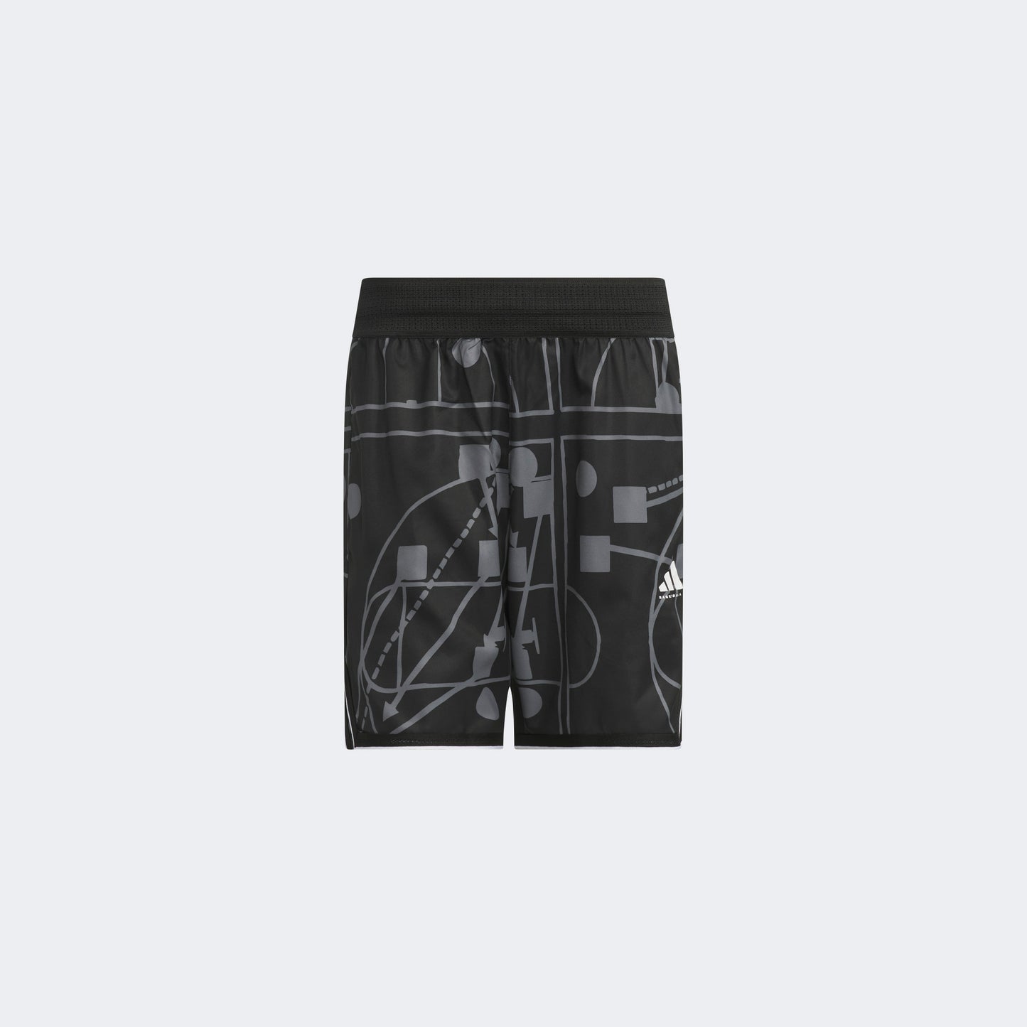Adidas Crazy Lite Allover Print Erkek Siyah Basketbol Şortu