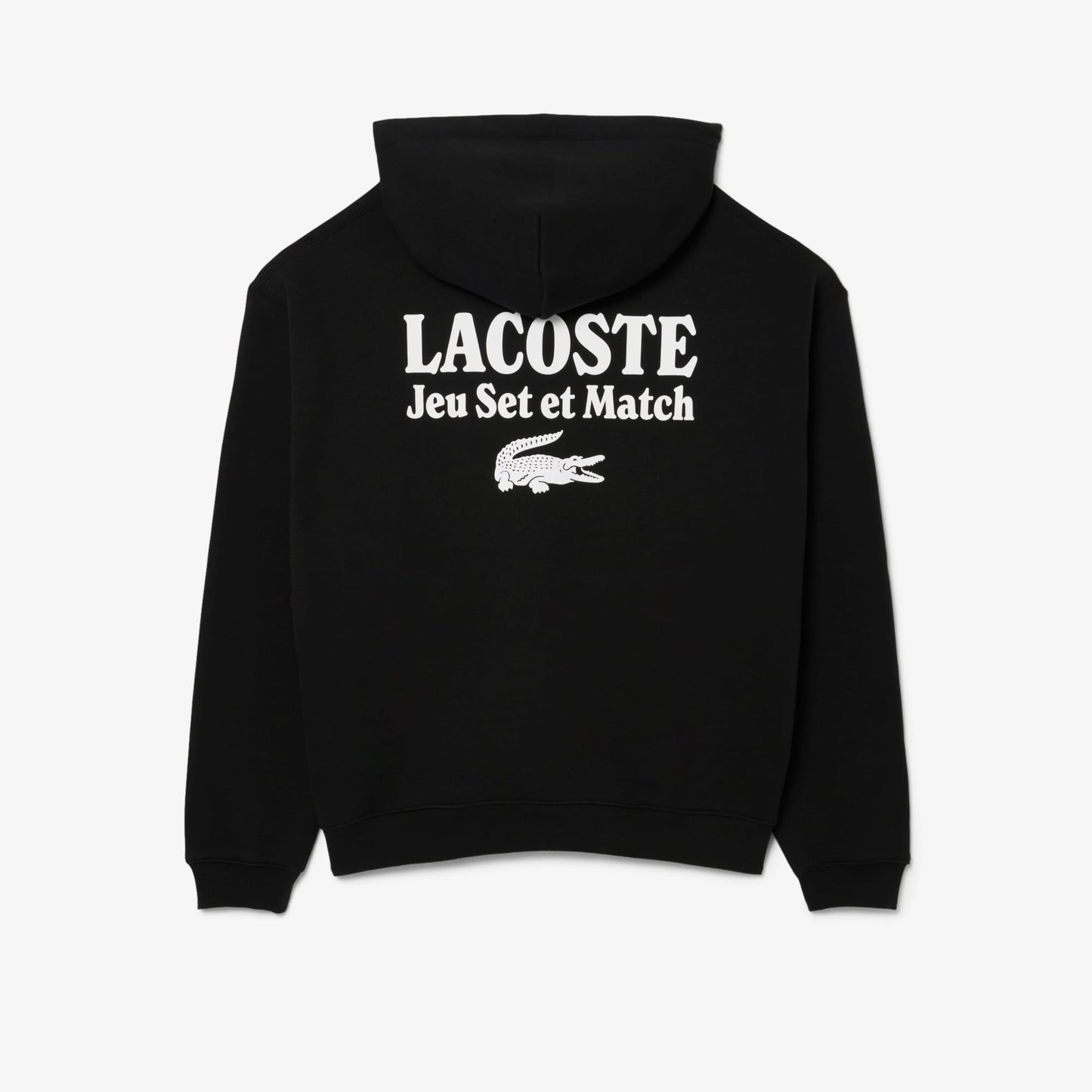 Lacoste Multi Print Fleece Erkek Siyah Hoodie