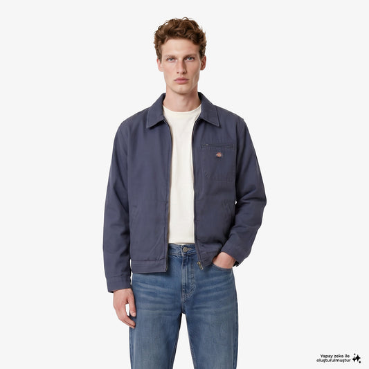 Dickies Unlined Canvas Painter Erkek Mavi Ceket