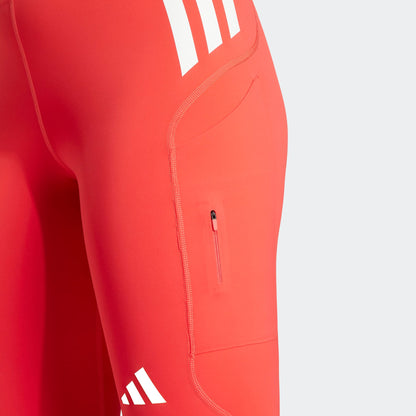Adidas Adizero Full Length Kadın Kırmızı Koşu Taytı
