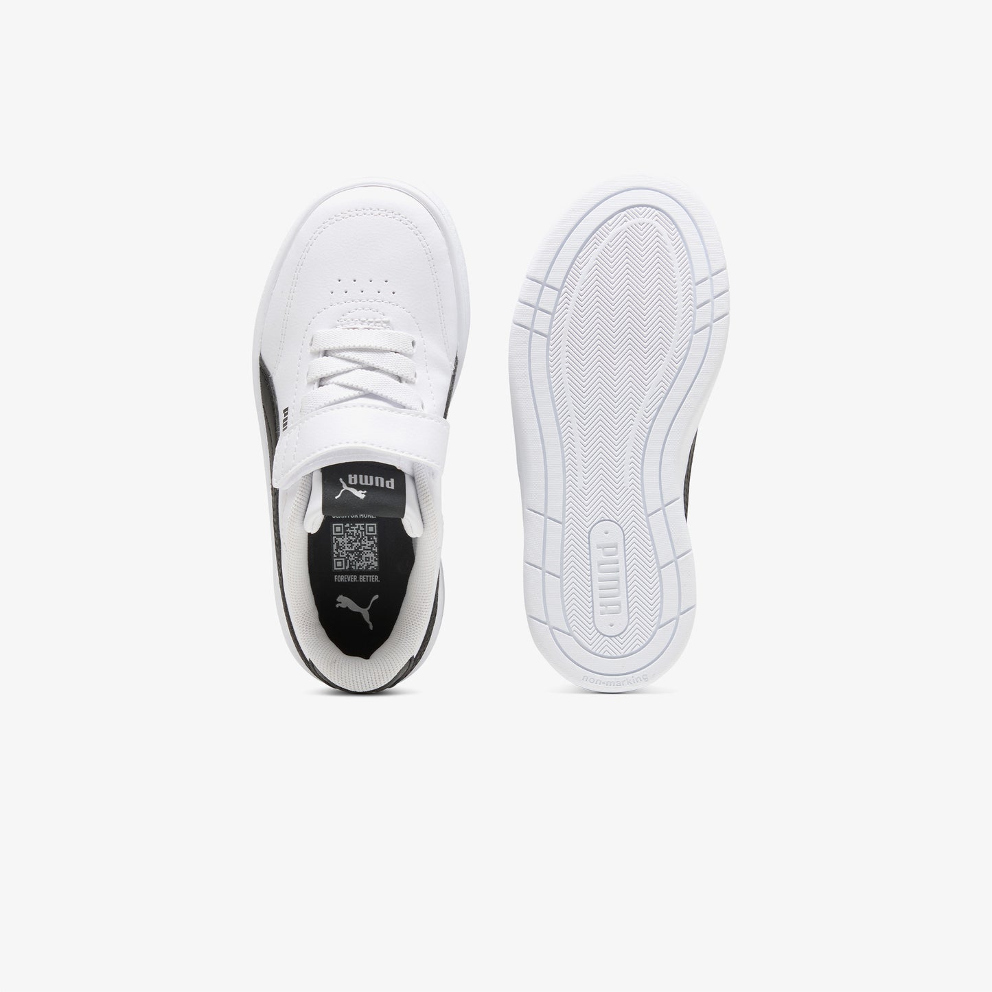 Puma Court Classic Clean Çocuk Siyah Spor Ayakkabı
