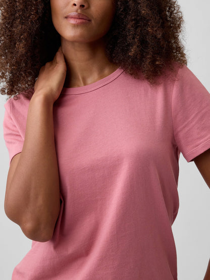 Açık Kırmızı Favorite Bisiklet Yaka T-shirt