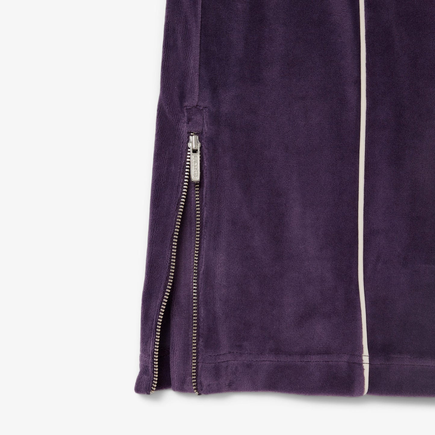 Lacoste Kadın Wide Leg Desenli Mor Eşofman Altı