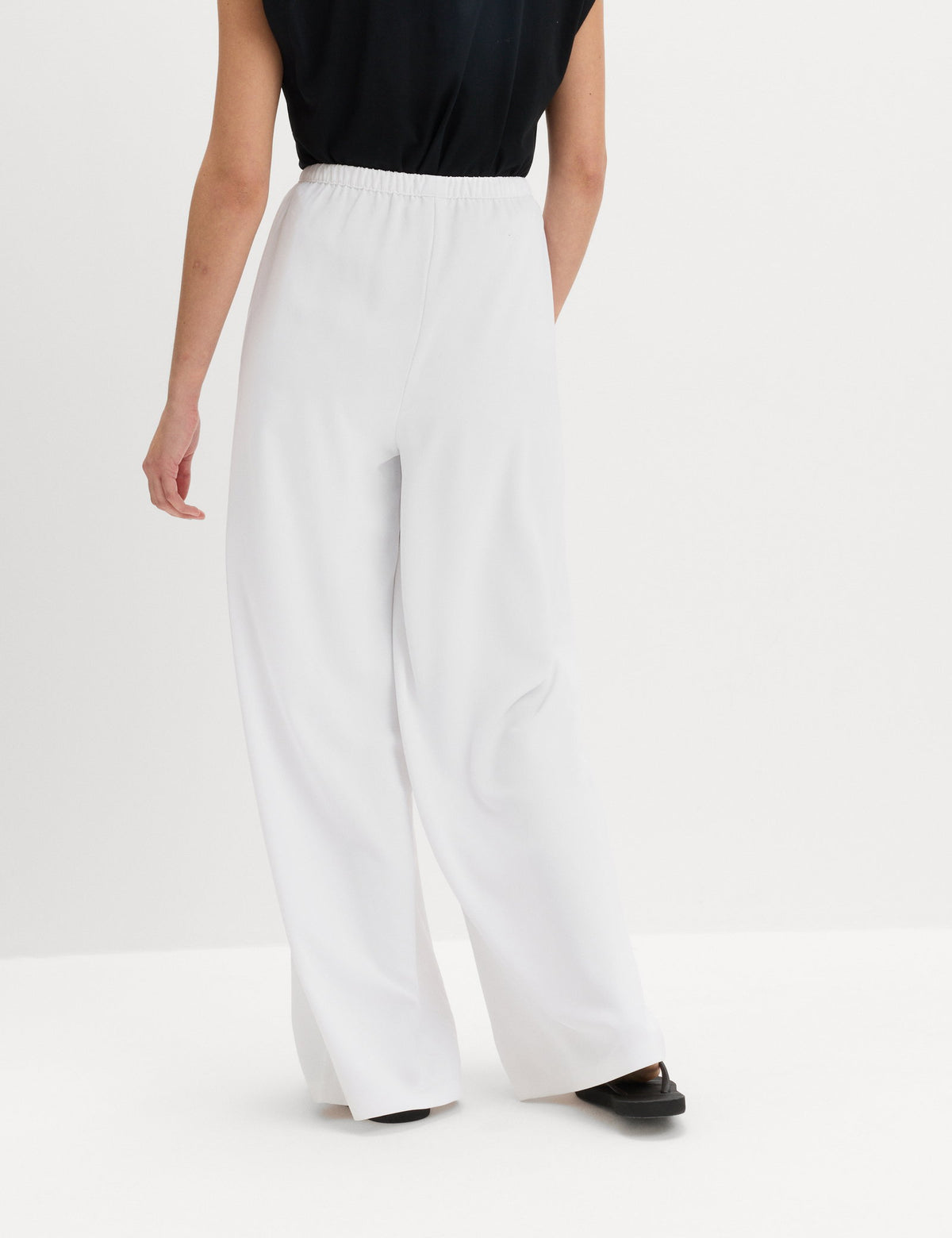 Yüksek Bel Wide Leg Pantolon