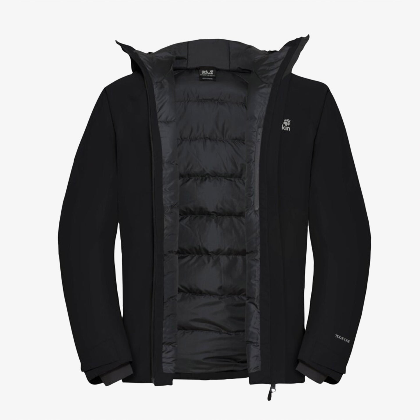 Jack Wolfskin Icecape 2l Down Insulated Erkek Siyah Ceket