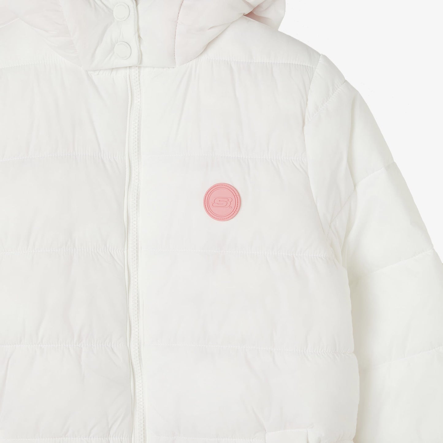 Skechers G Outerwear Padded Çocuk Beyaz Ceket