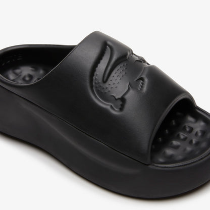 Lacoste Croco 3.0 Kadın Siyah Terlik