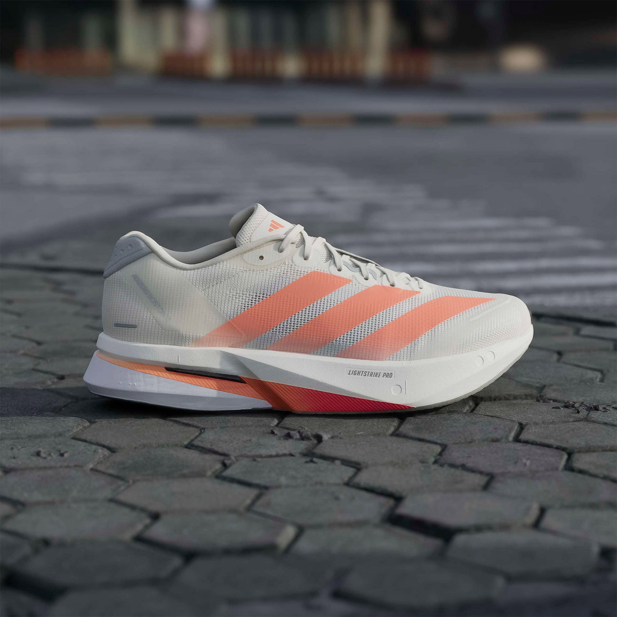 Adidas Adizero Boston 13 Unisex Beyaz Koşu Ayakkabısı