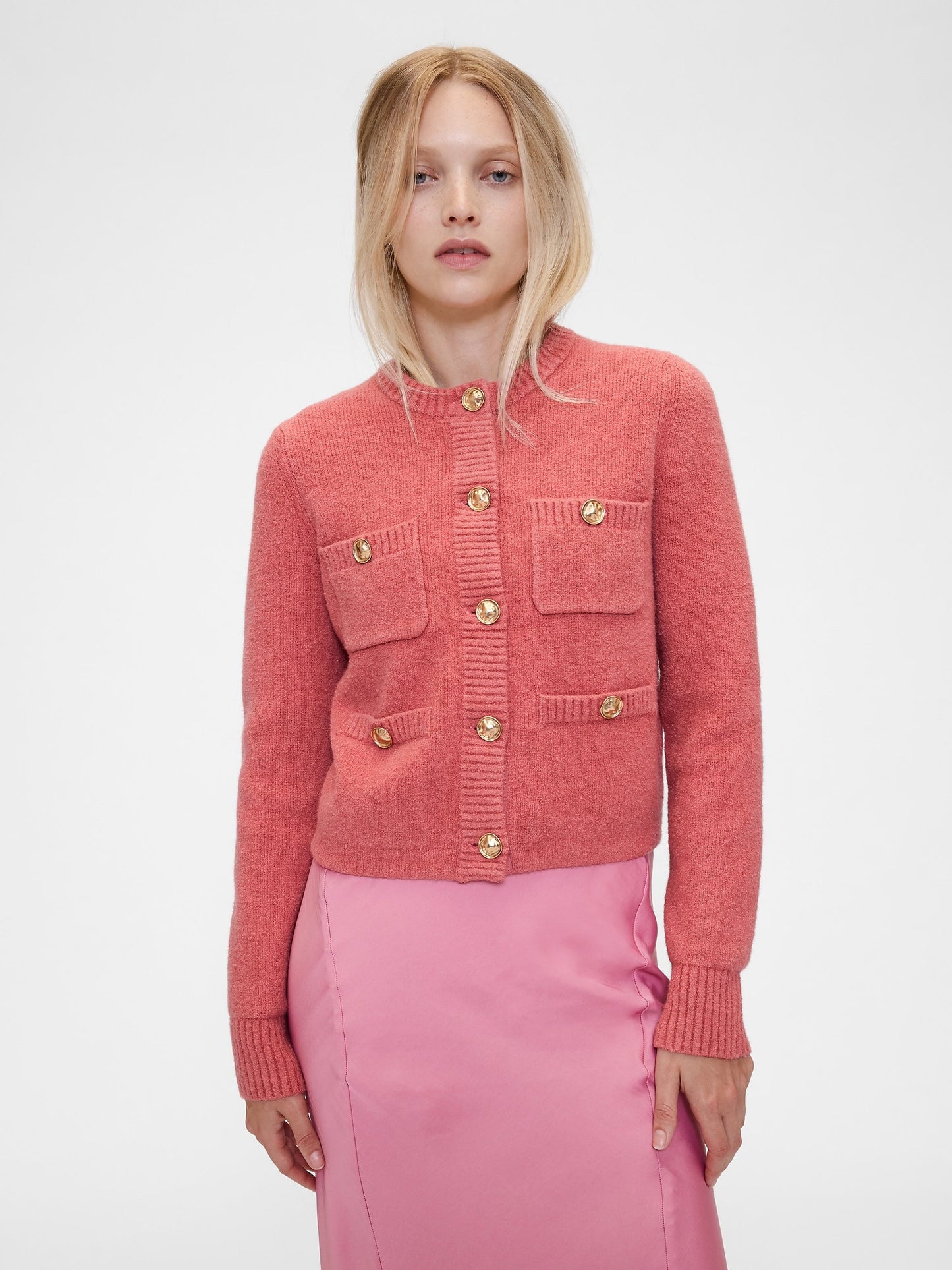 Pembe Gapstudio Crop Hırka