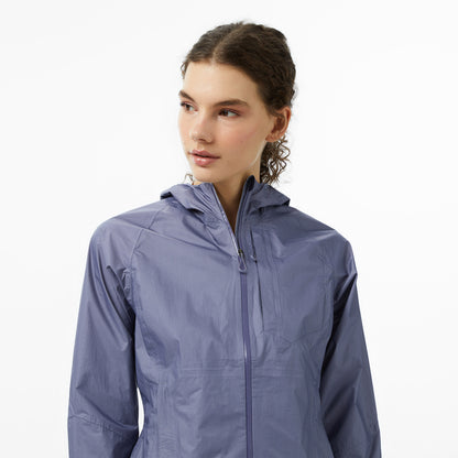 Salomon Bonatti Waterproof Kadın Mavi Yağmurluk