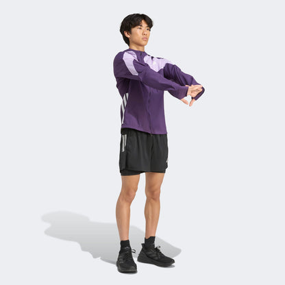Adidas Adizero Running Erkek Mor Koşu Rüzgarlığı