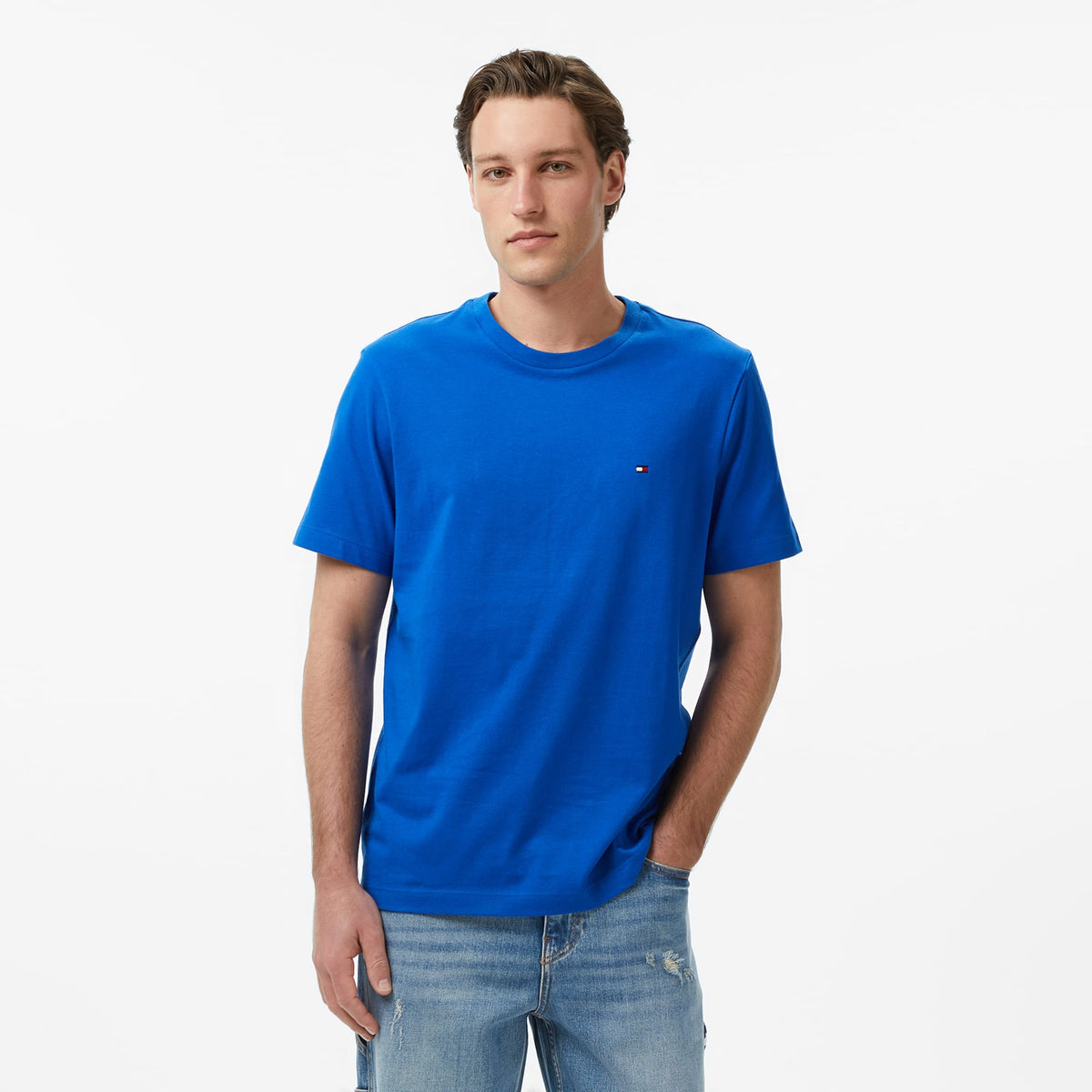 Tommy Hilfiger Core Essentials Erkek Mavi T-shirt