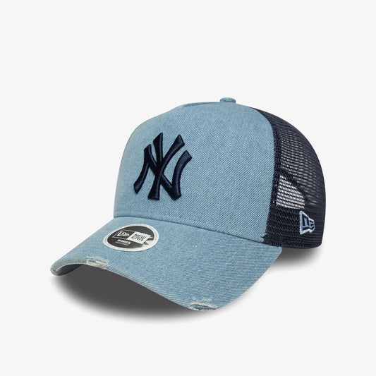 New Era Mlb League Essentials New York Yankees Kadın Mavi Şapka