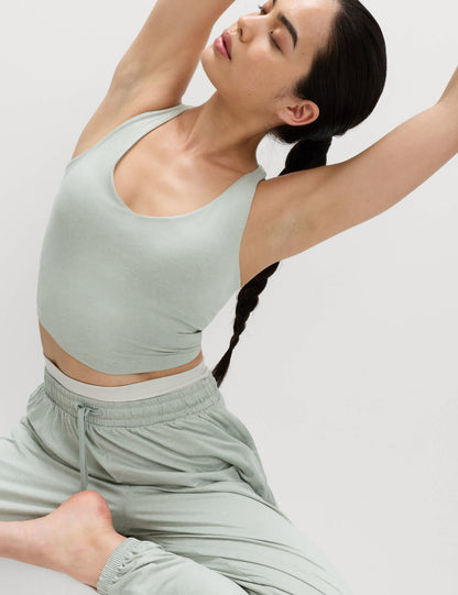 Supersoft Yuvarlak Yaka Crop Üst
