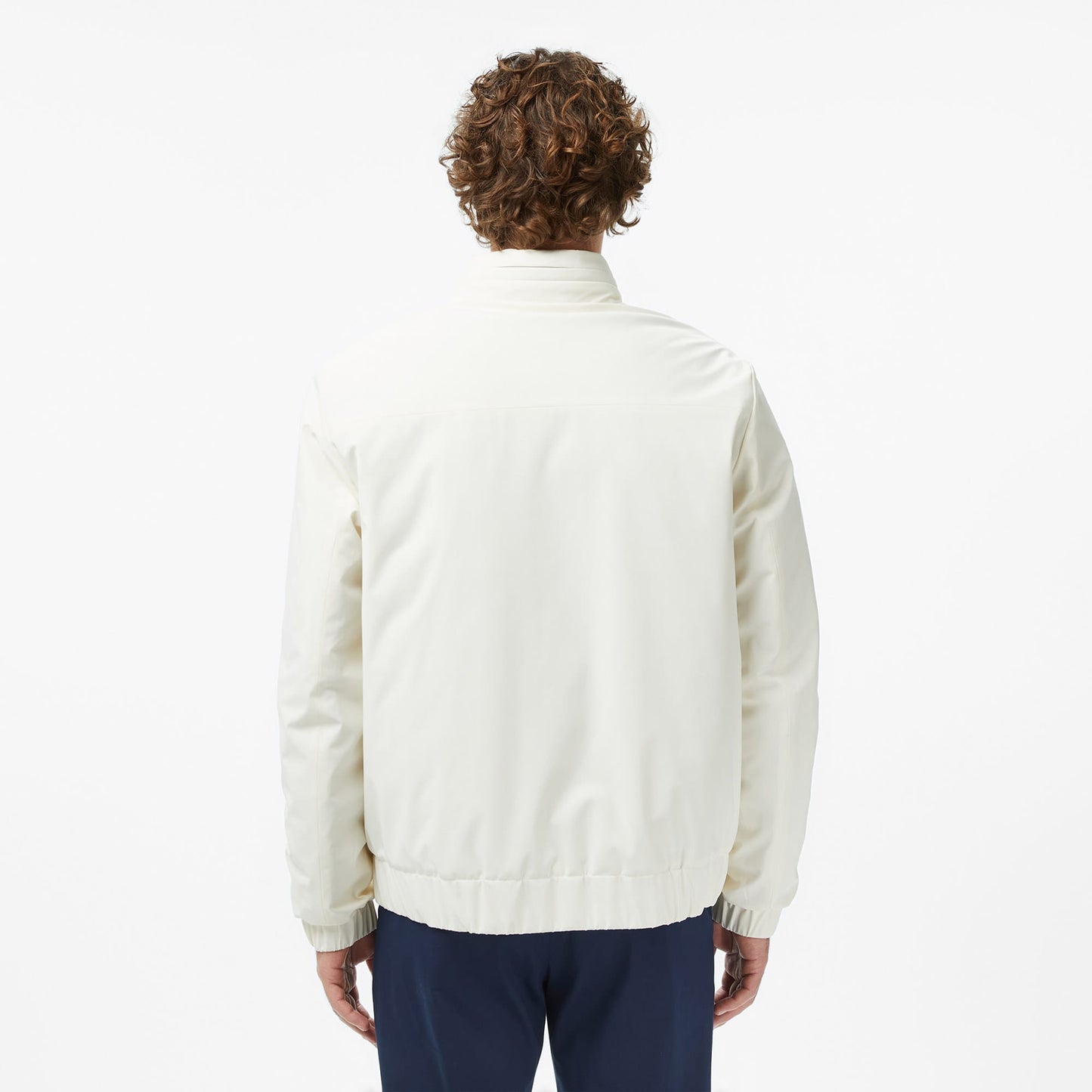 Lacoste Erkek Relaxed Fit Dik Yaka Bej Mont