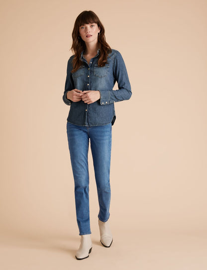 Tencel ™ Straight Leg Jean Pantolon