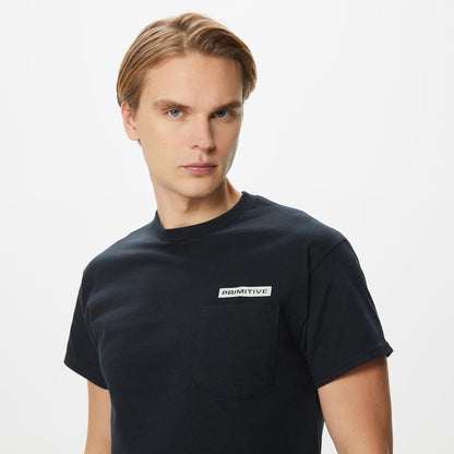 Primitive Cosmopolitan Pocket Erkek Siyah T-shirt