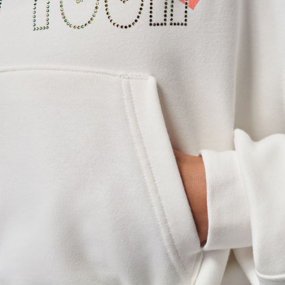 Jordan Brooklyn Fleece Flight Mode Pullover Kadın Beyaz Sweatshirt