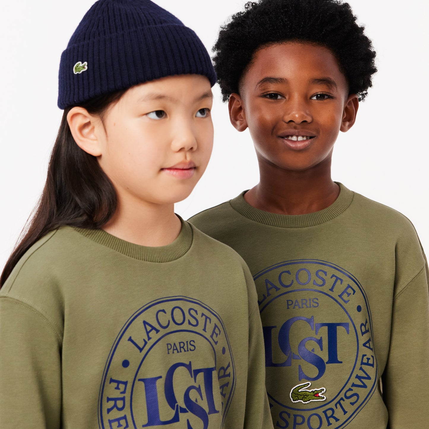 Lacoste Classic Çocuk Haki Sweatshirt