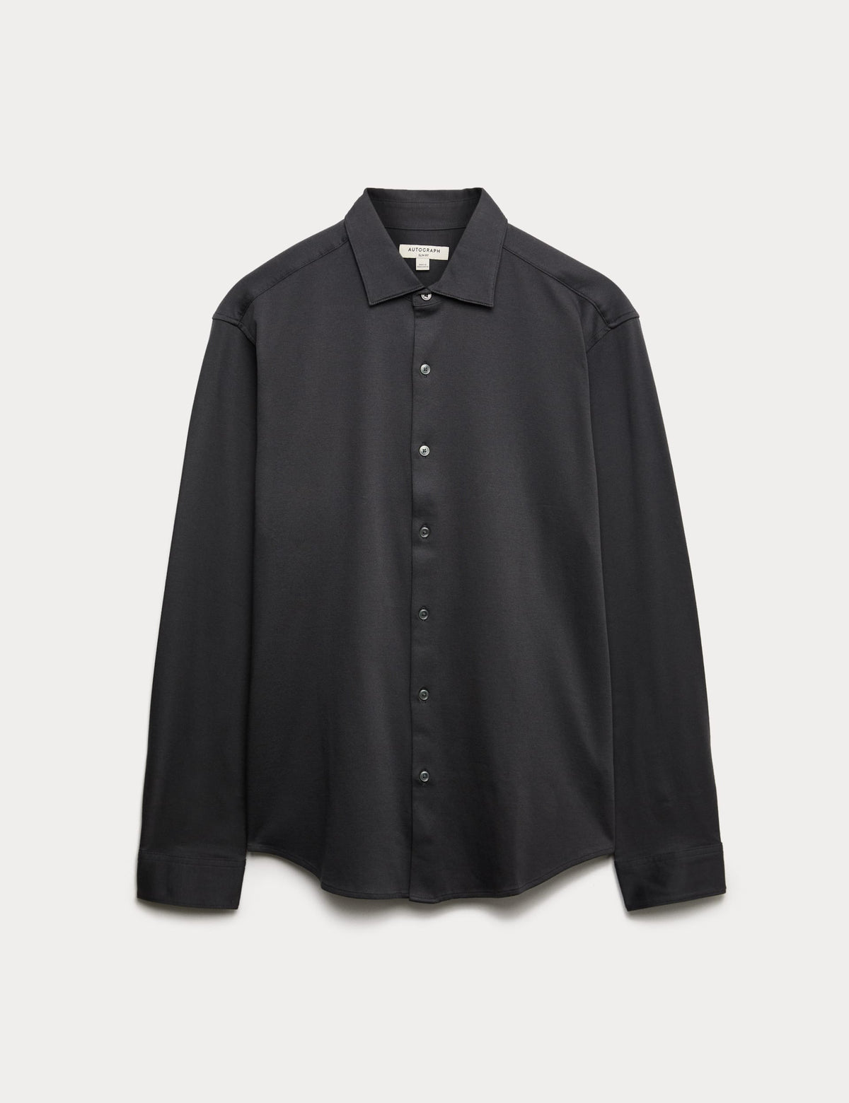 Regular Fit Easy Iron Saf Pamuklu Jarse Gömlek