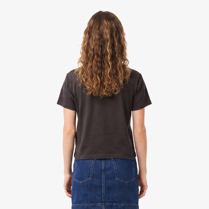 Lacoste Loose Fit V Yaka Kadın Kahverengi T-shirt